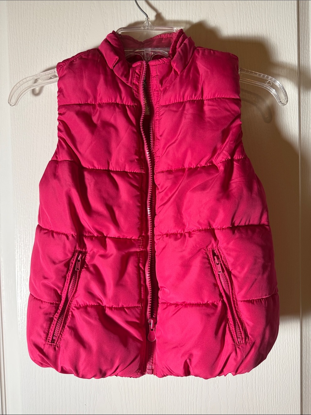 Justice Hot Pink Puffer Vest - Sleeveless Quilted Jacket